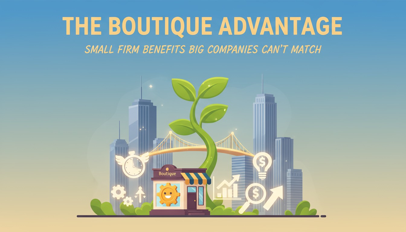 The Boutique Advantage: Small Firm Benefits Big Companies Can't Match